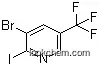 Molecular Structure of 1214383-73-9 (3-Bromo-2-iodo-5-(trifluoromethyl)pyridine)
